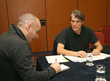 Student Alan de Pellette with John Furse, Moonstone 2005