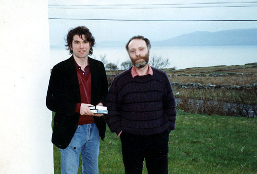 With Brian Keenan in Co Mayo, 1991 