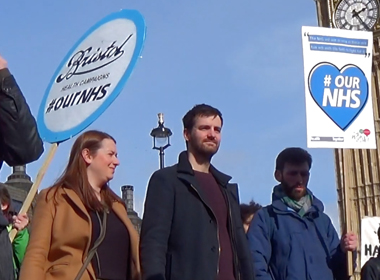 NHS Demo at Parliament, Groundswell: The Grassroots Battle For The NHS And Democracy 2014-2019.